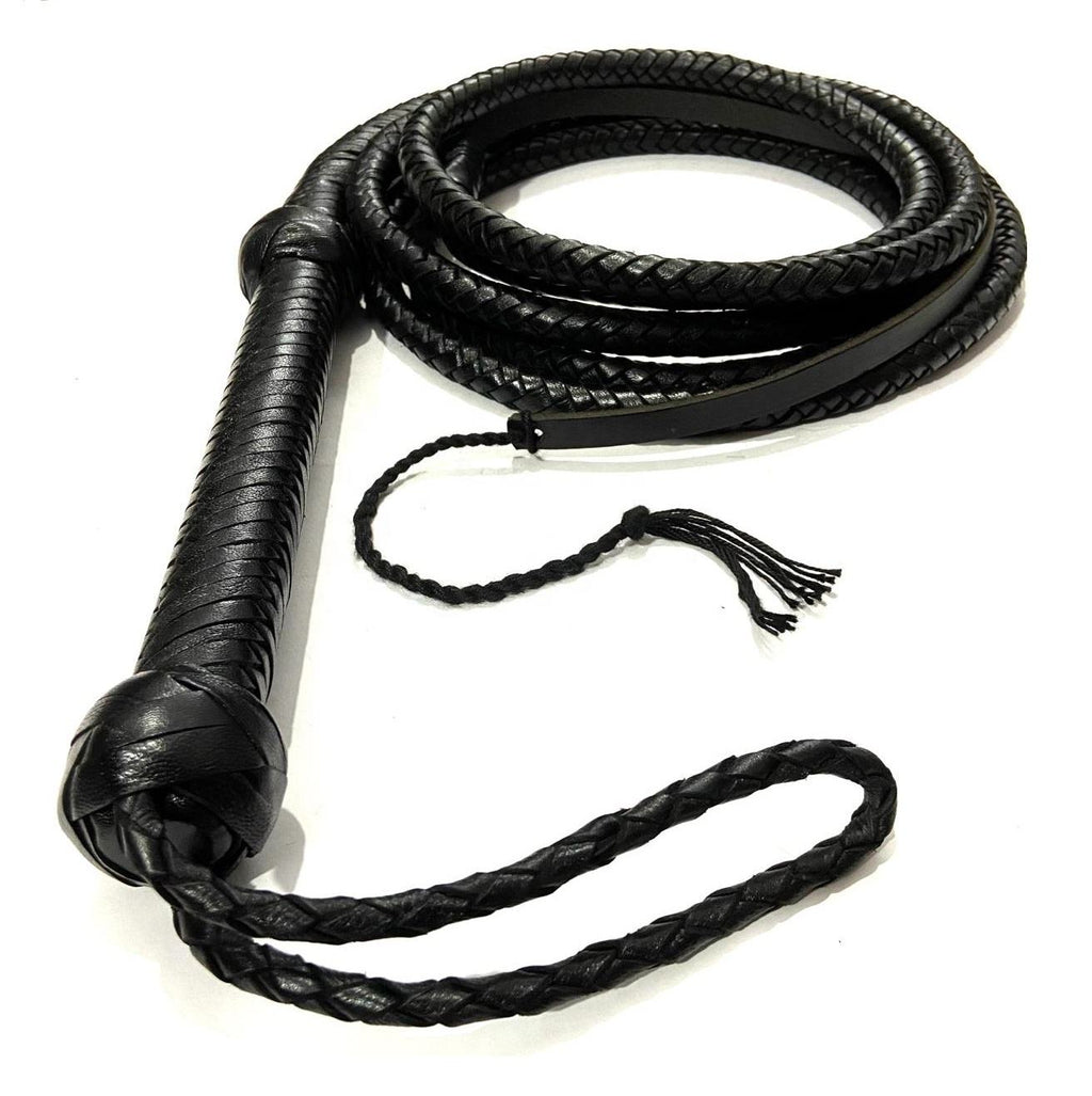 Real Cow Hide Leather Bull Whip Handmade